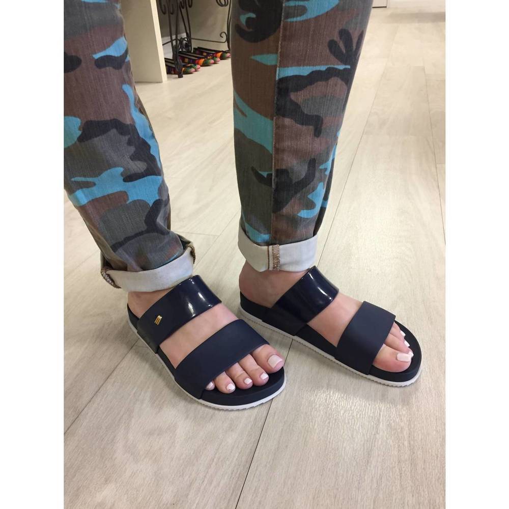 NEW MELISSA women's cosmic slides in blue, white - Picture 2 of 2